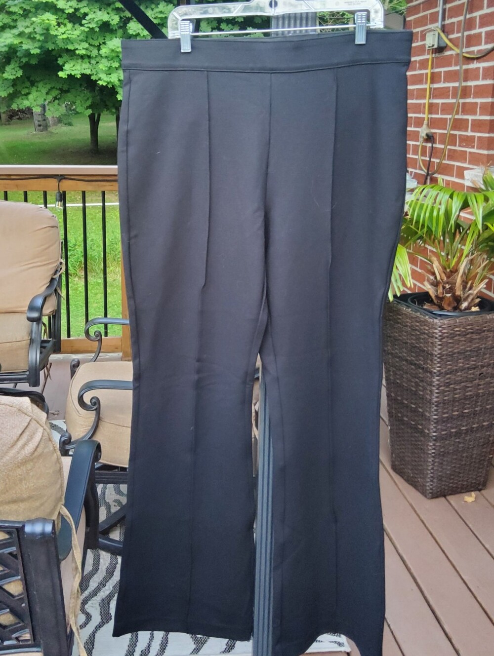 Ricki's Black Wide Leg Dress Pants XL Long